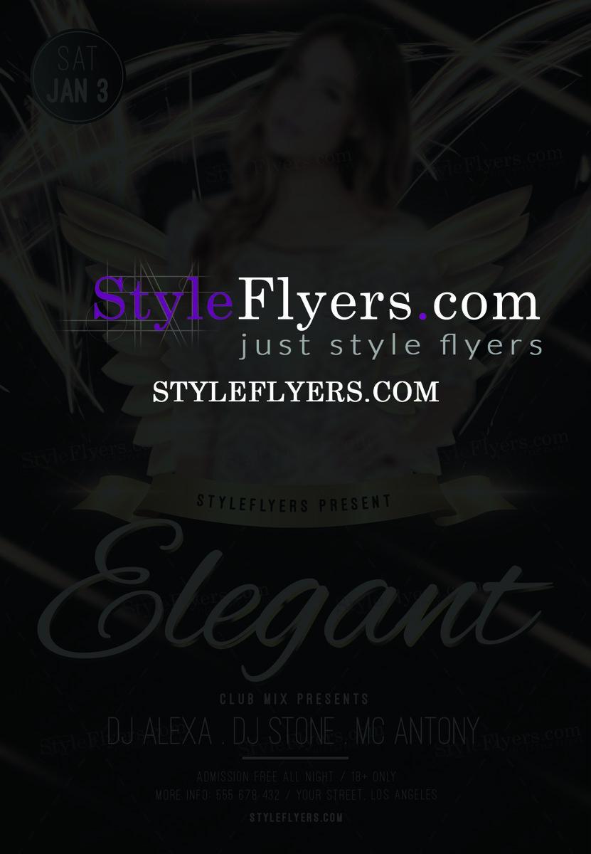 Elegant psd flyer