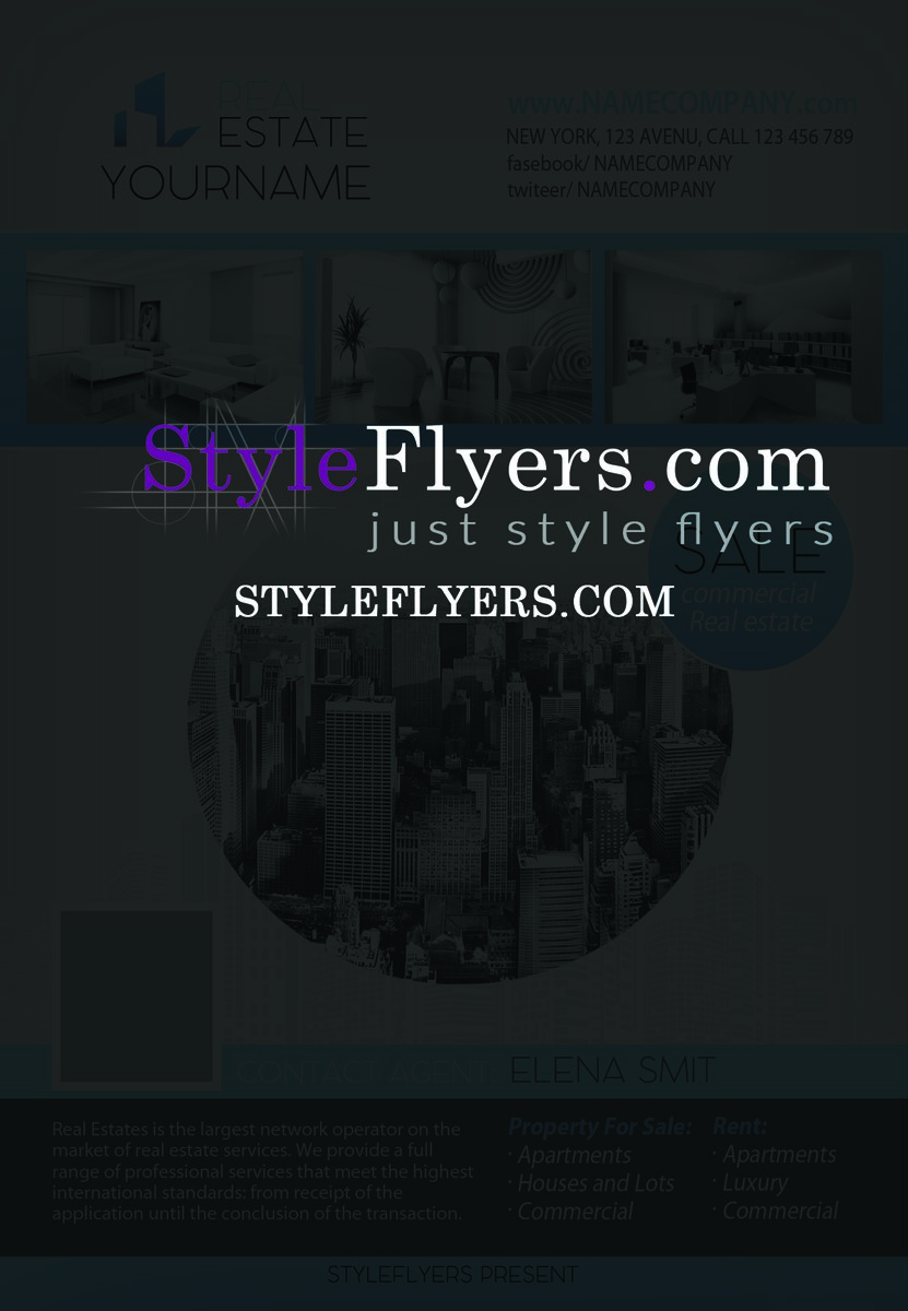 real estate PSD Flyer Template