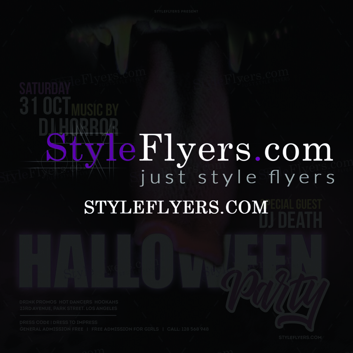 haloween party 2020 psd PSD Flyer Template