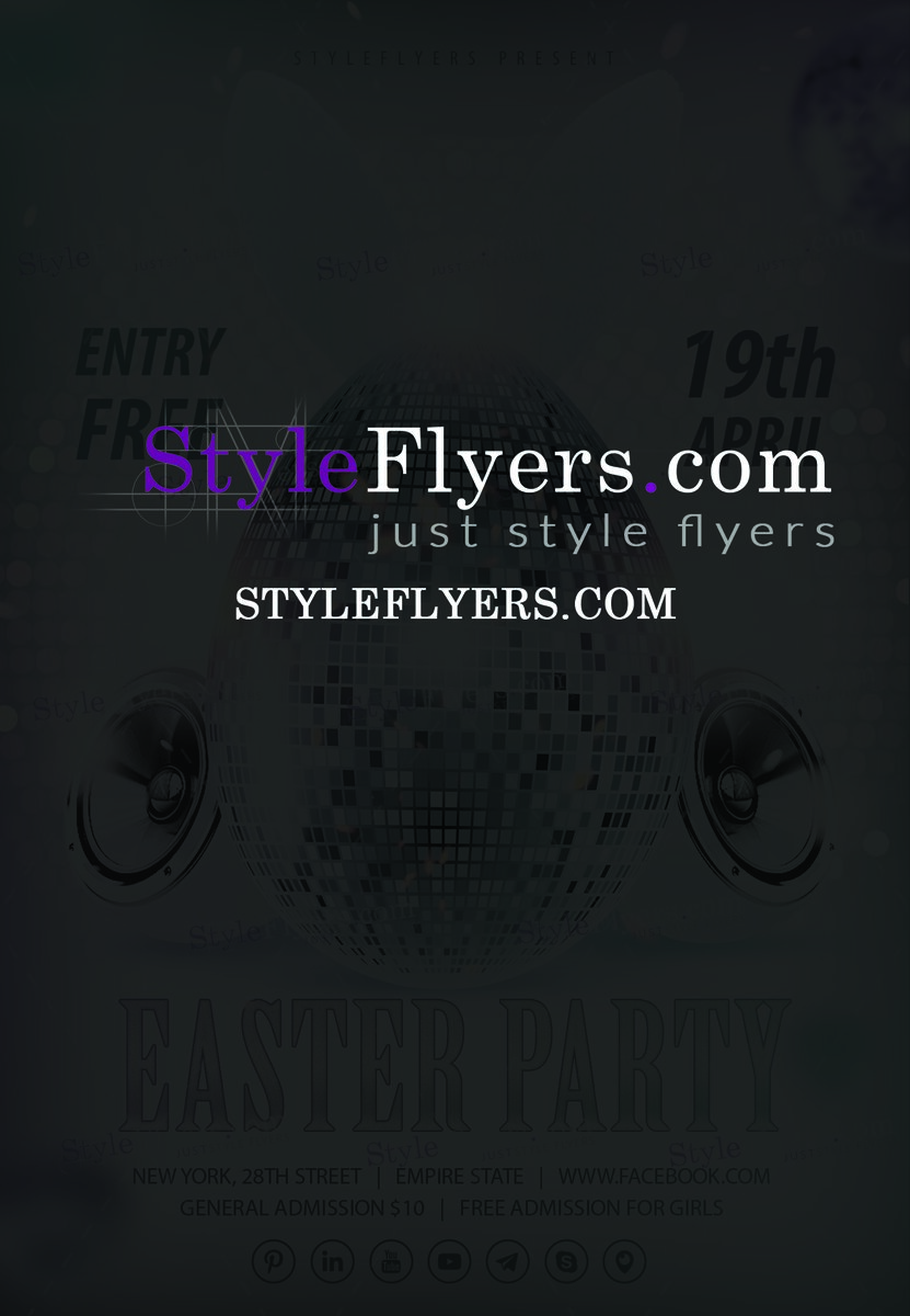 easter party upd PSD Flyer Template