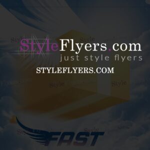 fast delivery company PSD Flyer Template