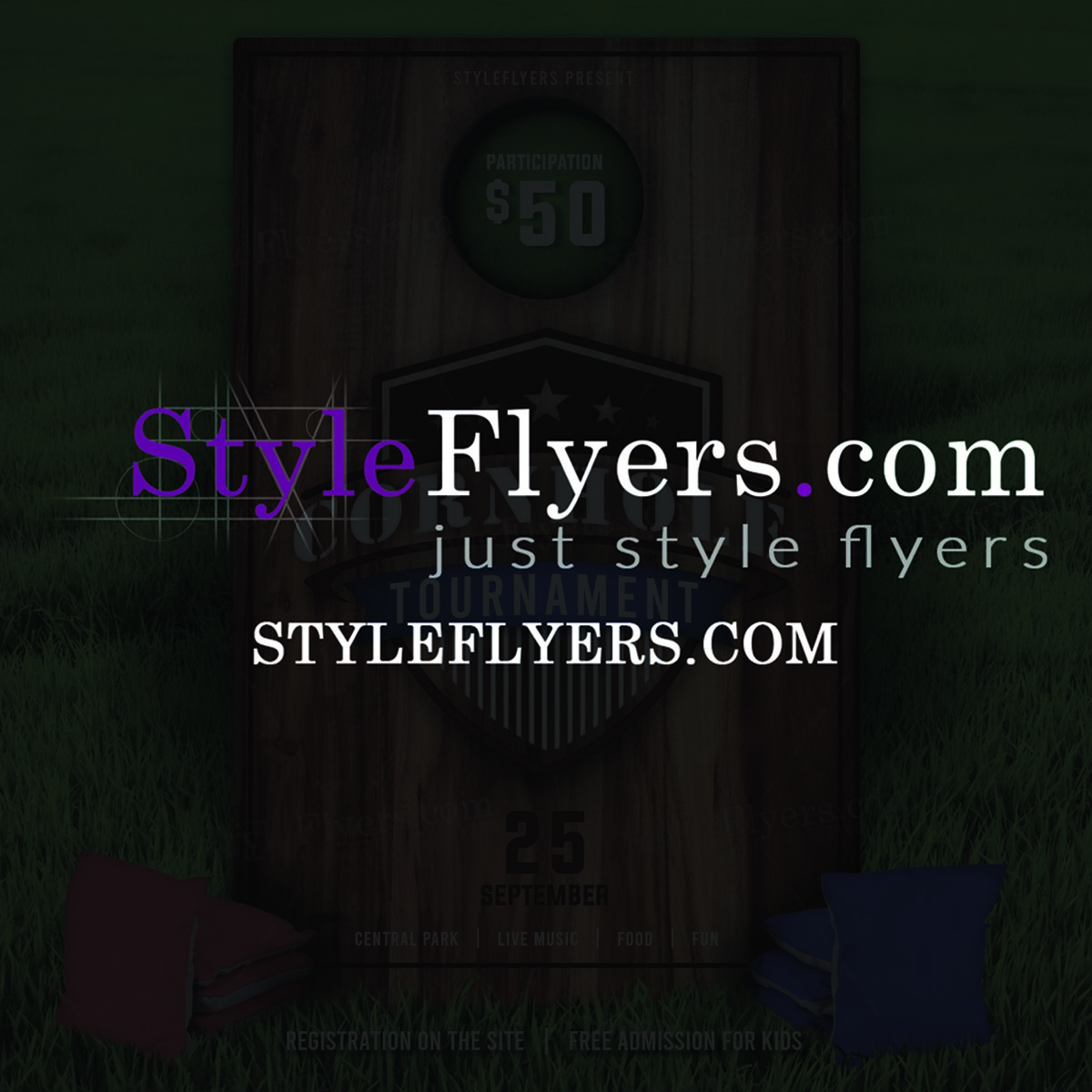 www.styleflyers.com cornhole tournament