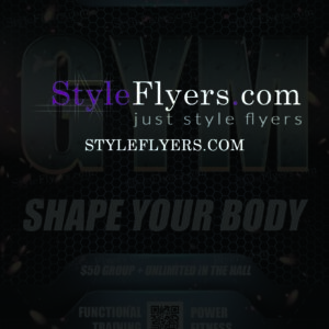 gym PSD Flyer Template