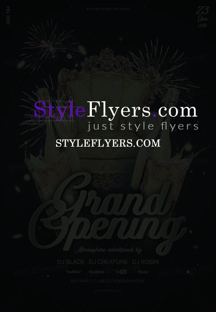 Grand Oppening PSD Flyer Template