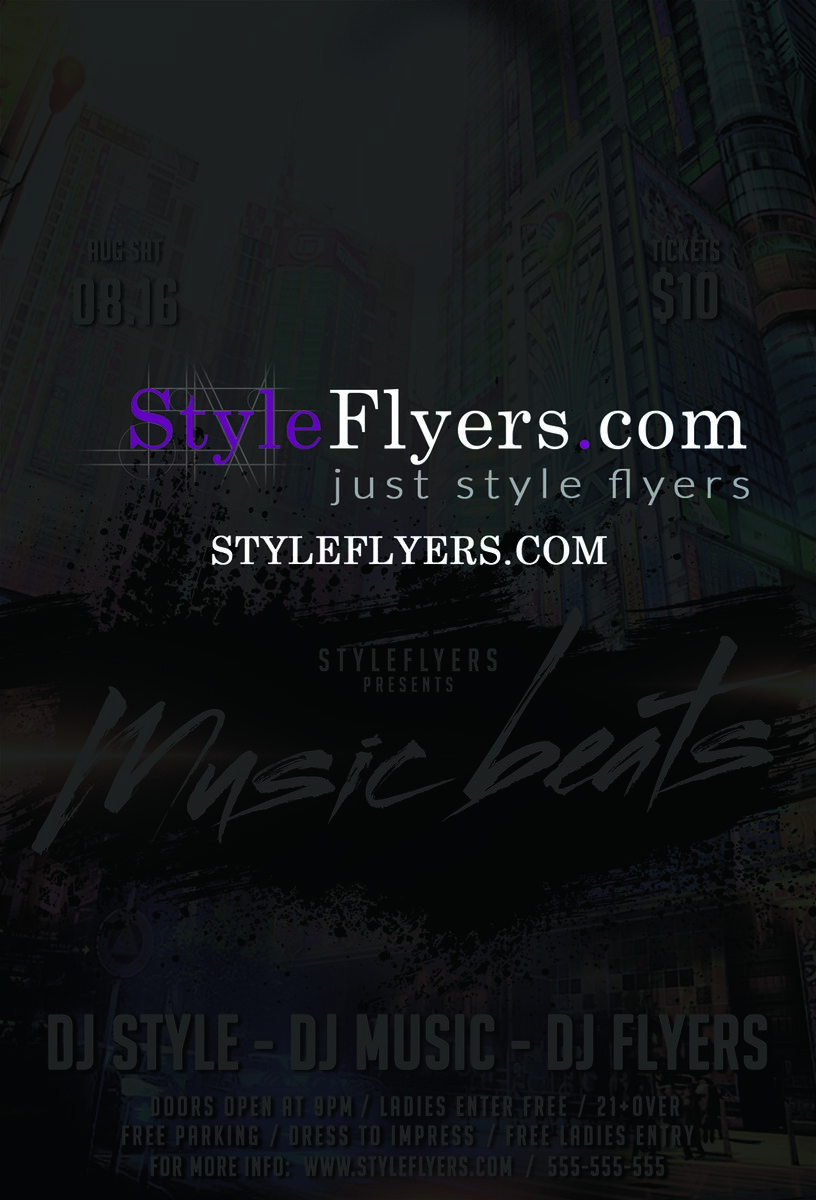 Music Beats PSD Flyer Template upd