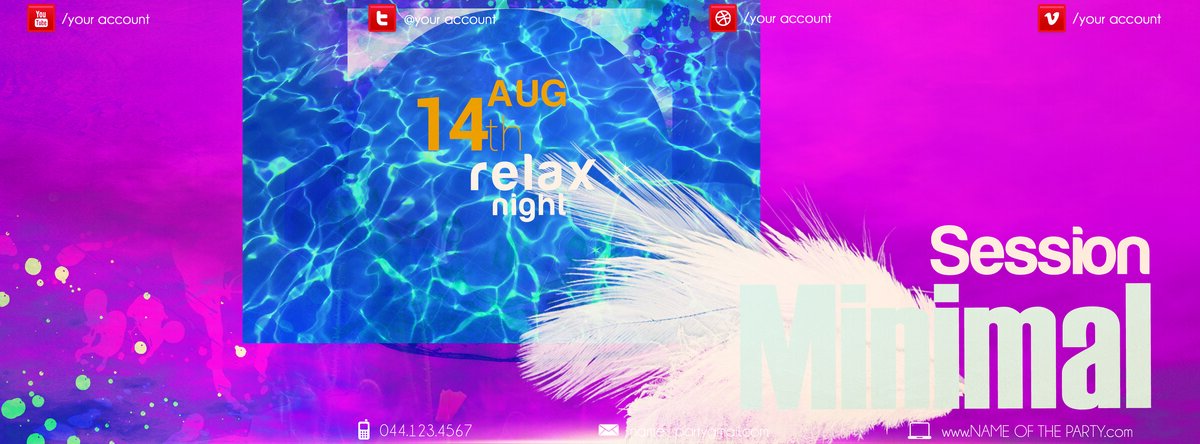 minimal session upd PSD Flyer Template