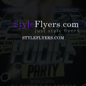 police party PSD Flyer update Template