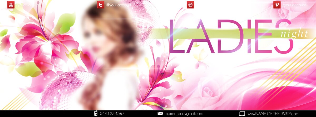Ladies Night fresh PSD Flyer Template