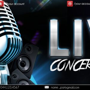 live concert show PSD Flyer Template