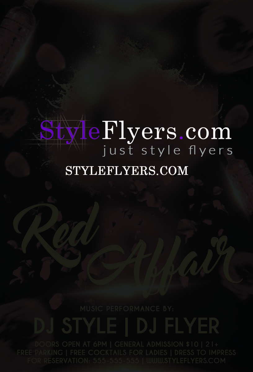 Red Affair 2 PSD Flyer Template