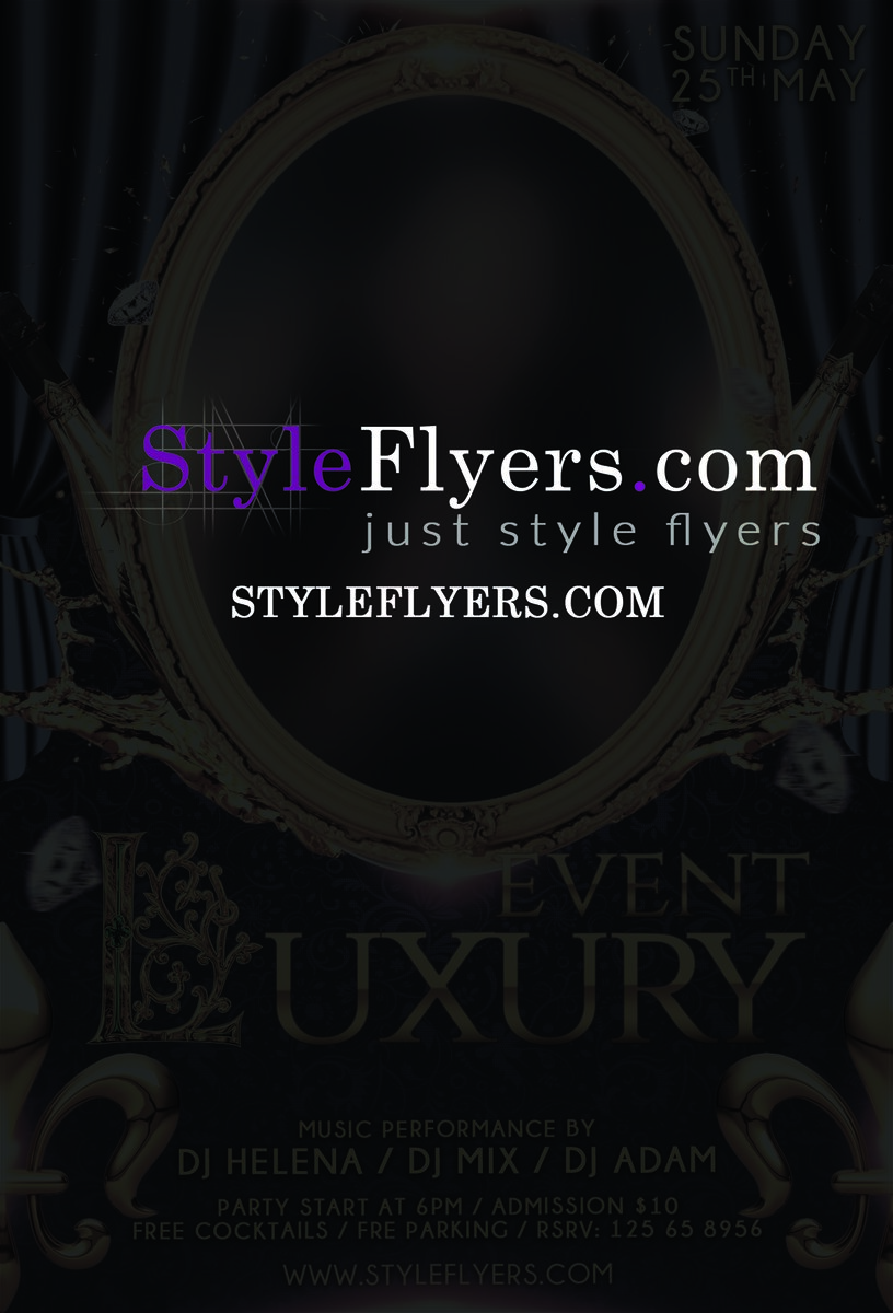luxury event PSD Flyer Template upd