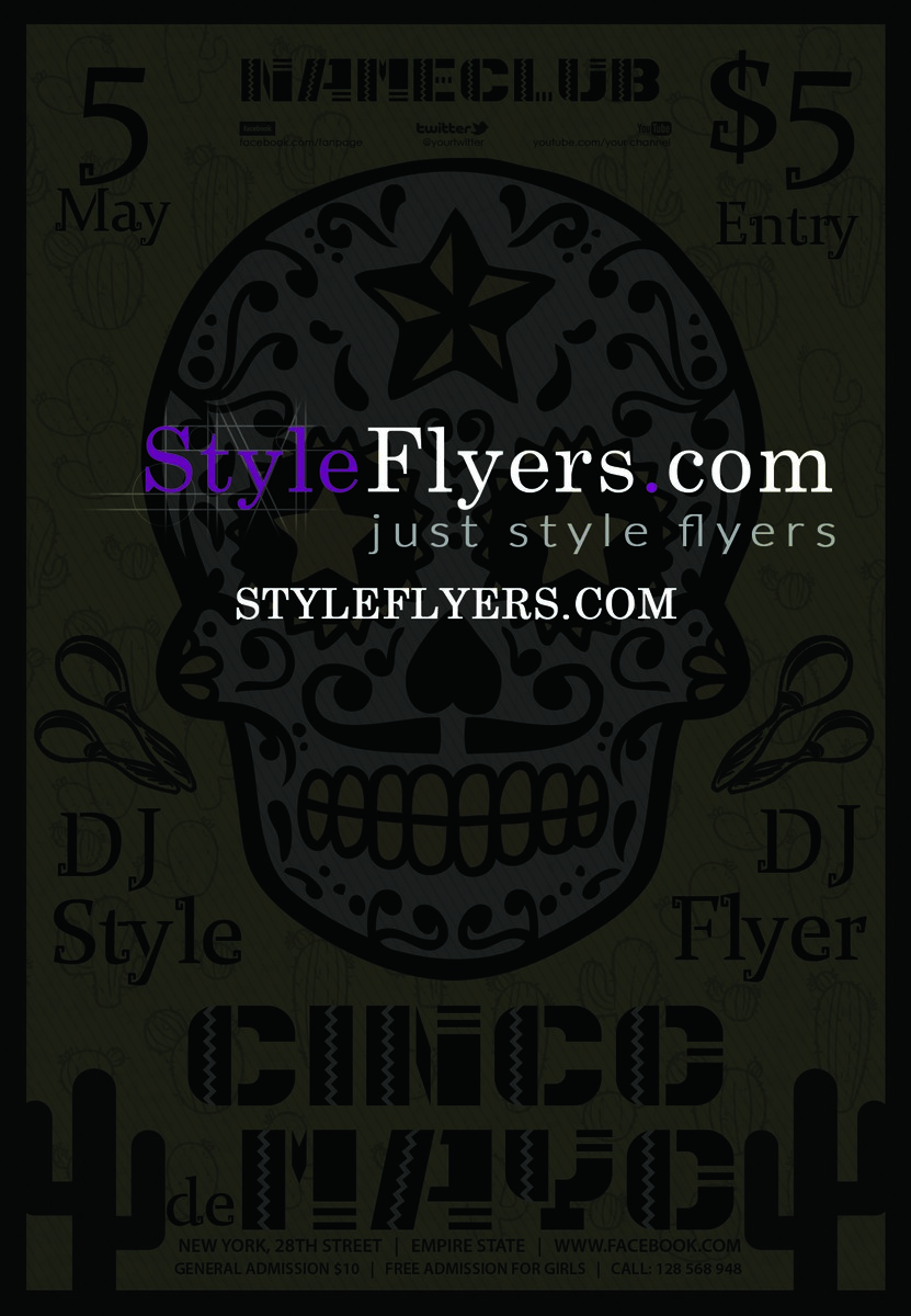 cinco de mayo PSD Flyer Template