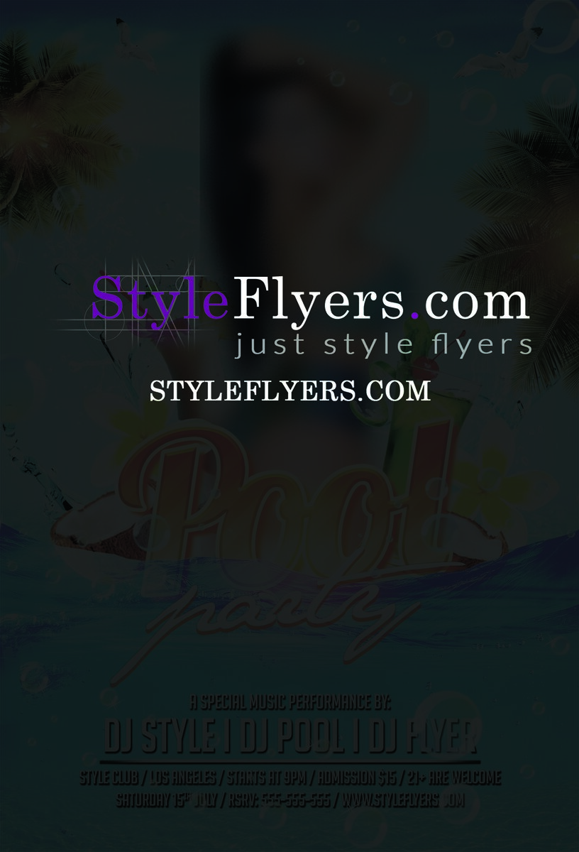 pool party PSD Flyer Template2