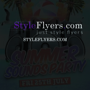 Summer Sounds Party PSD Flyer Template upd