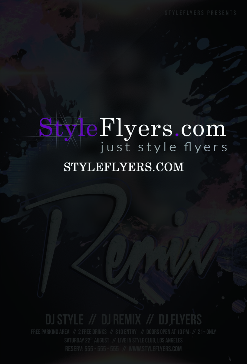 Guest Dj Remix PSD Flyer Template
