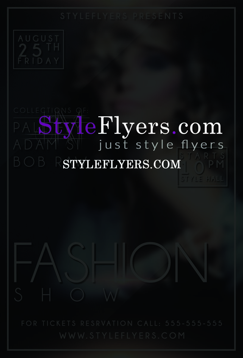 fashion show PSD Flyer Template upd