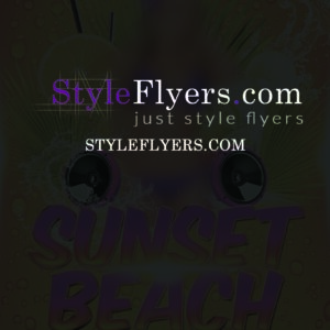 Sunset Beach PSD Flyer Template upd
