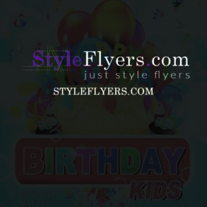 Birthday Kids Party Flyer