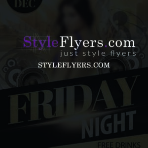 Friday night PSD Flyer Template