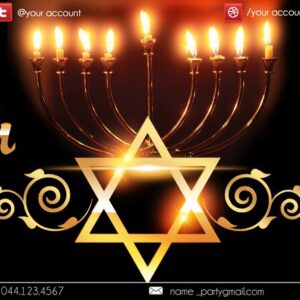 Hanukkah1 PSD Flyer Template