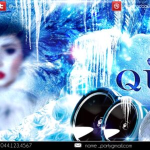 Snow qeen party1 PSD Flyer Template