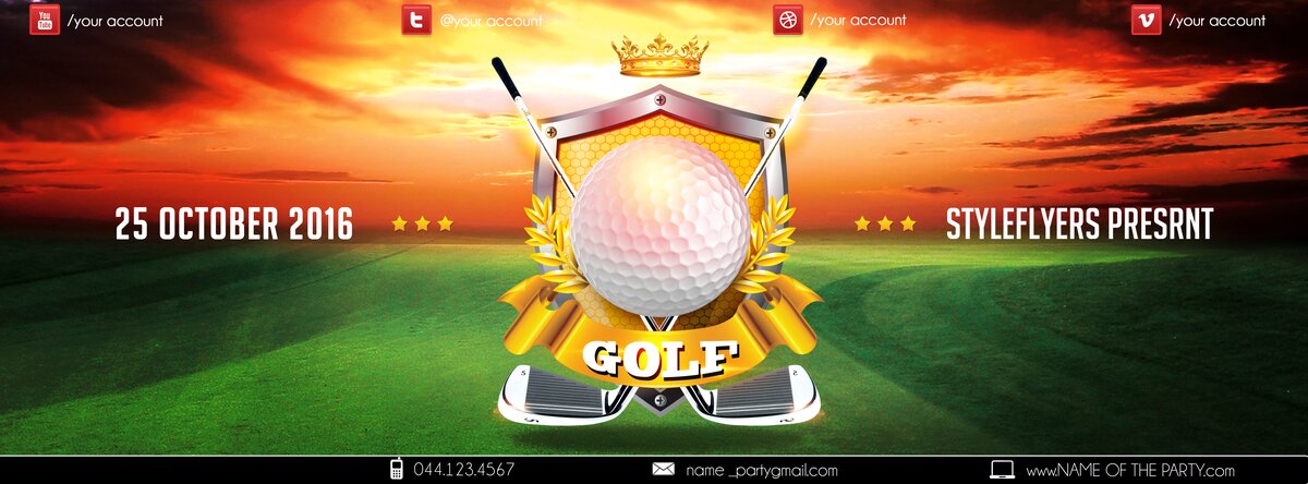 Golf sport flyer5