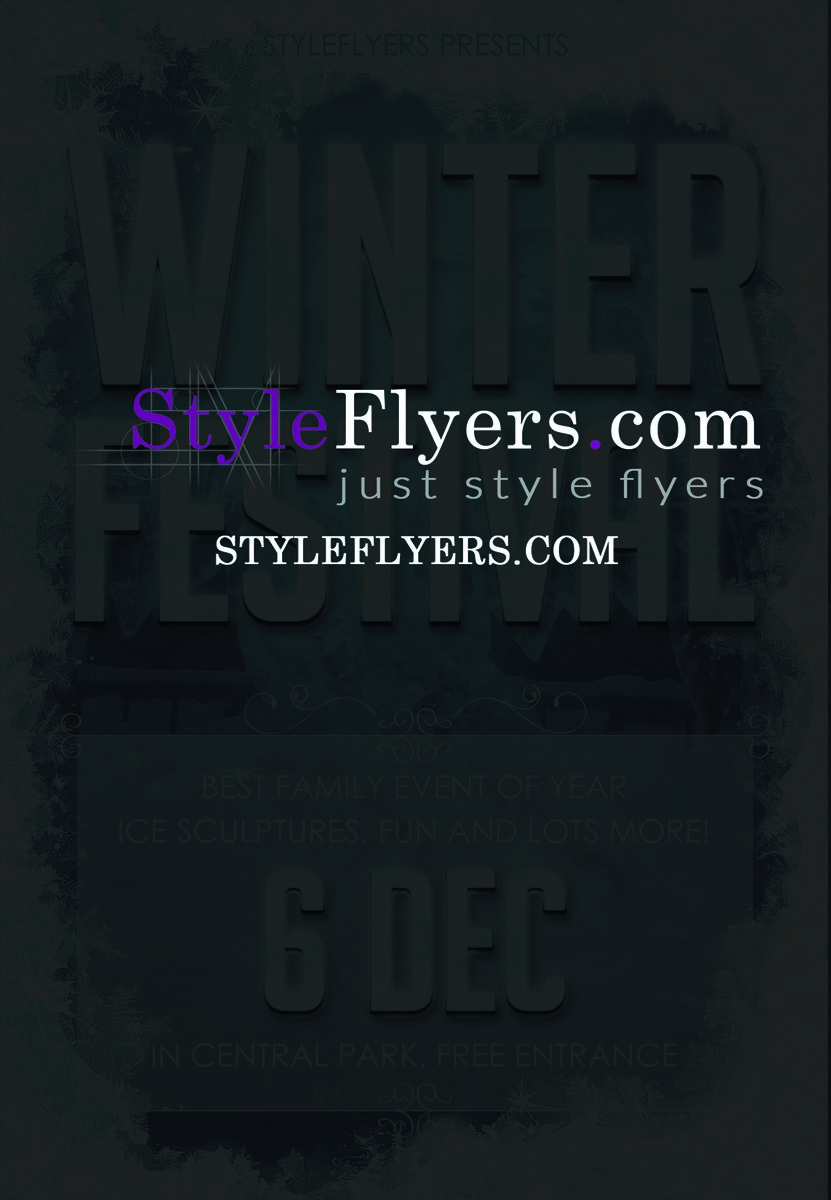 Winter Fest PSD Flyer Template