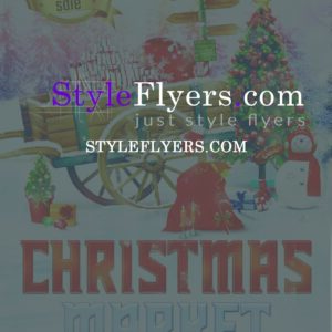 Christmas market PSD Flyer Template