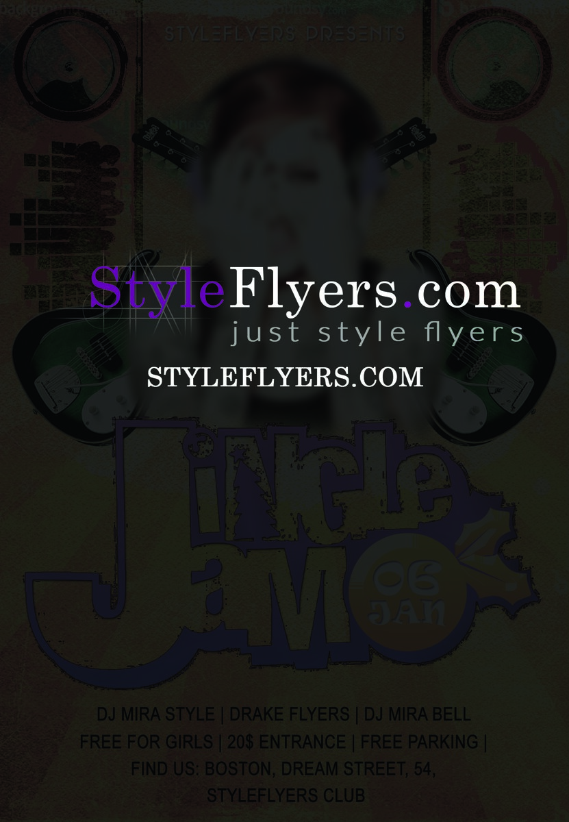 Jingle jam PSD Flyer Template
