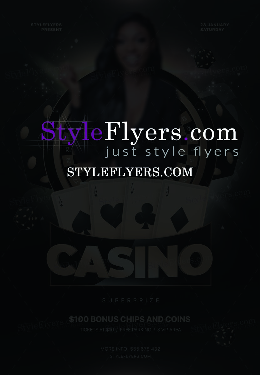 Casino PSD Flyer Template1
