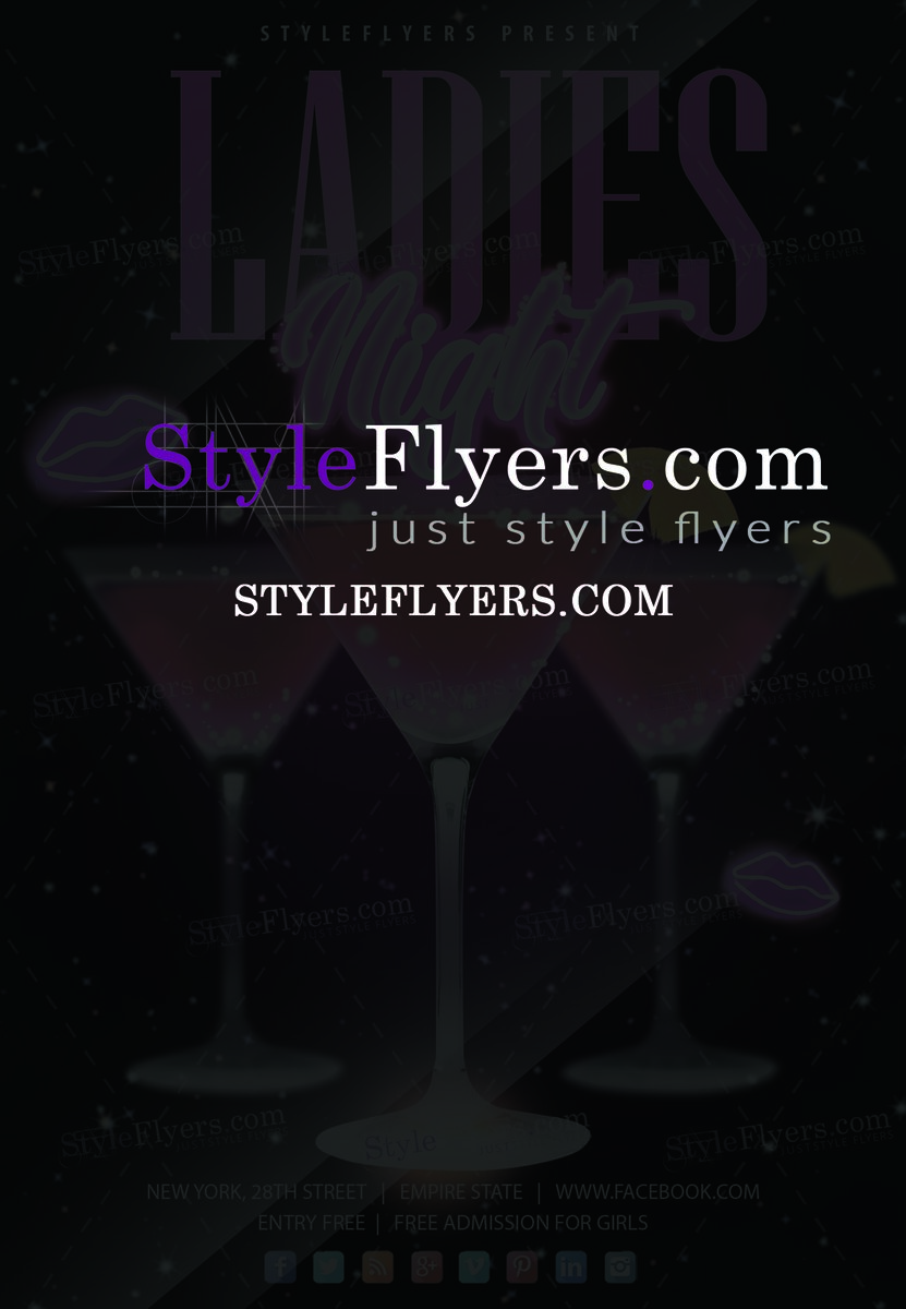 Ladies Night Flyer Template