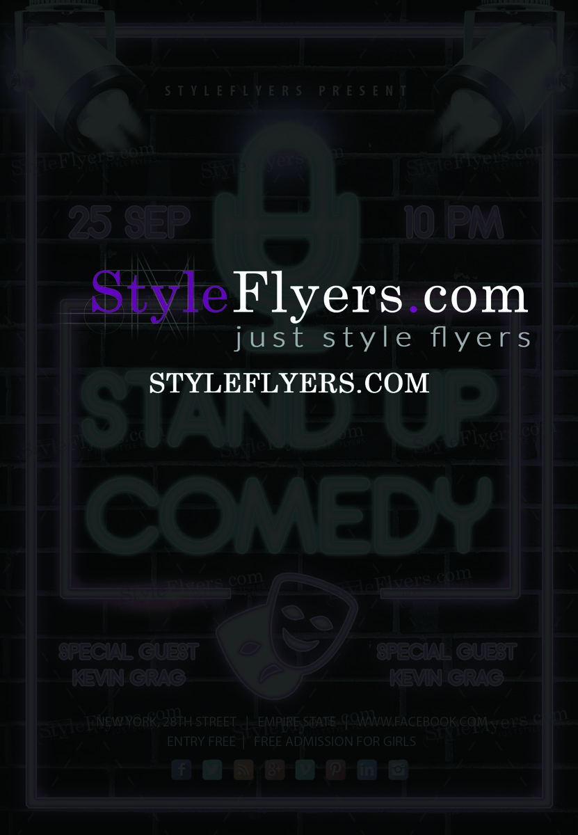 Stand Up Comedy Flyer