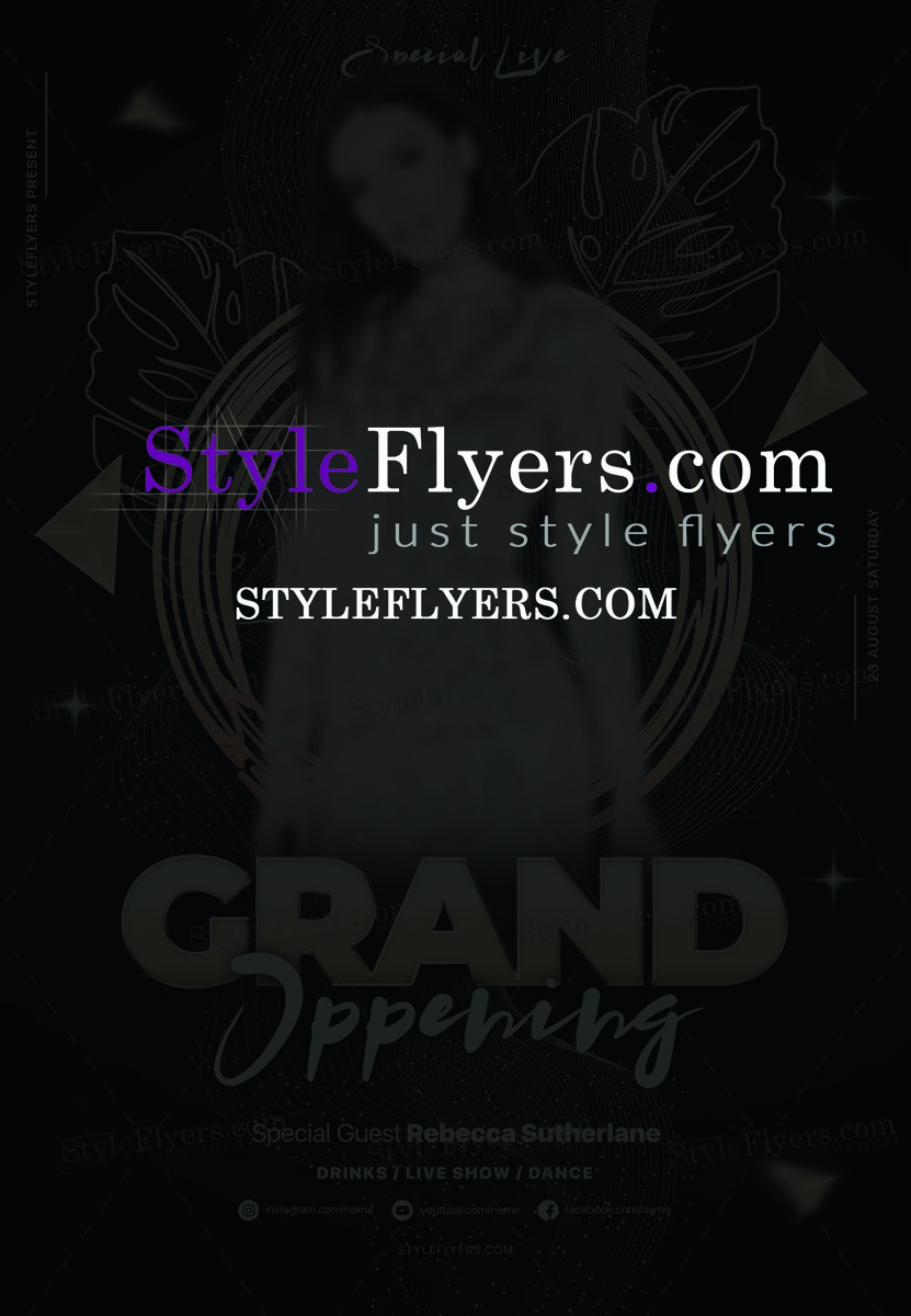 Grand Oppening PSD Flyer Template