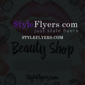 beauty shop PSD Flyer Template