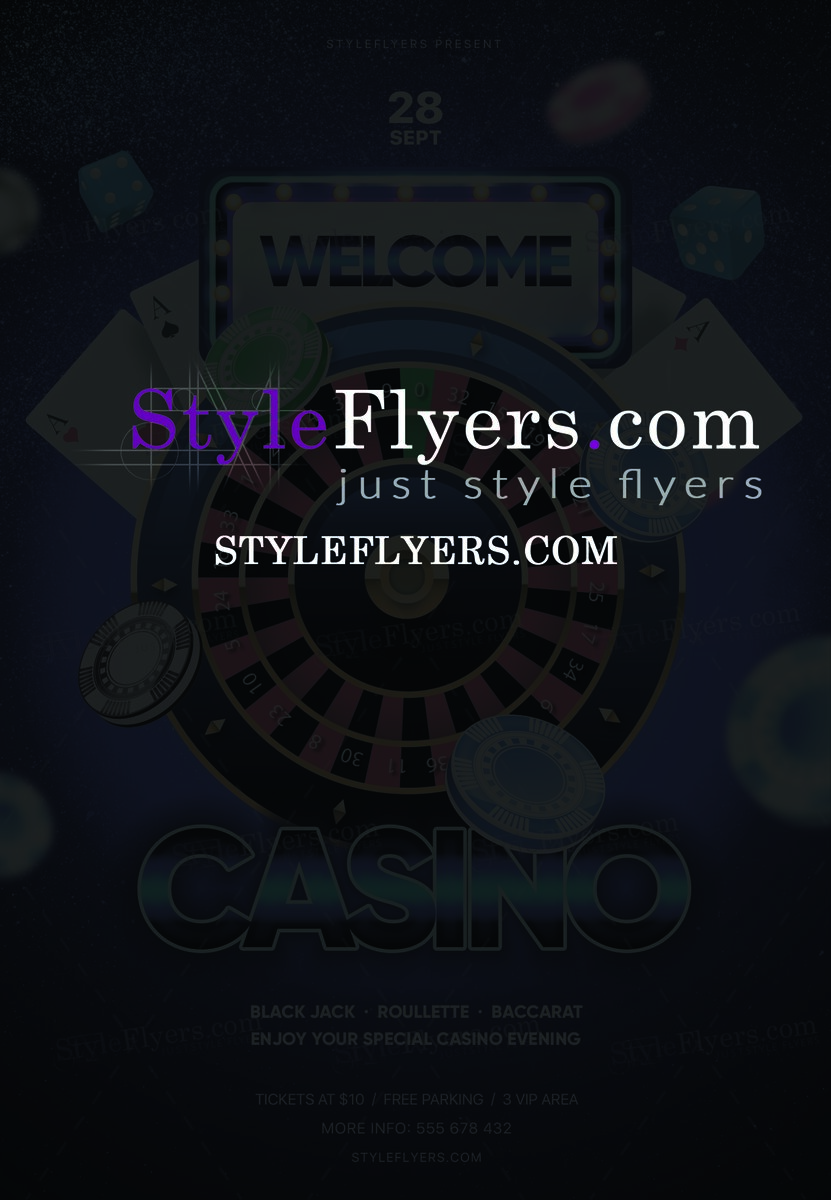 Casino PSD Flyer Template