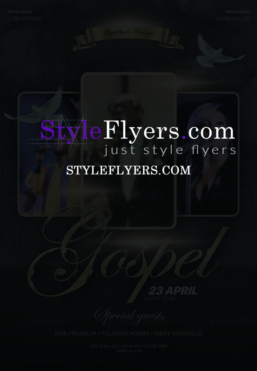 Gospel PSD Flyer Template
