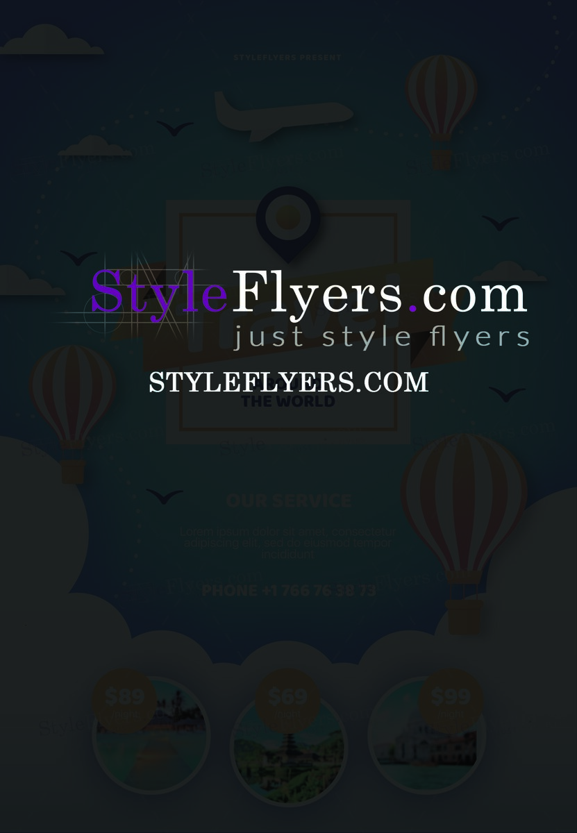 Travel PSD Flyer Template