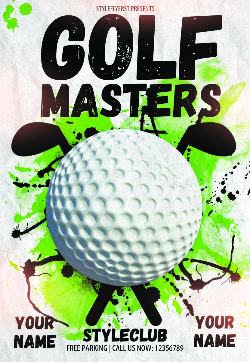 Golf Masters PSD Flyer Template