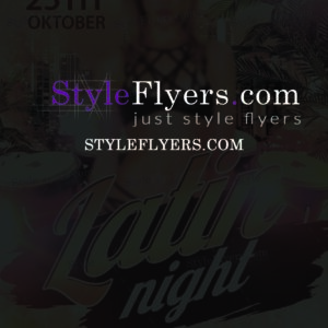 Latin Night PSD Flyer Template