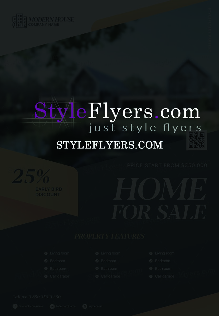 real estate psd flyer