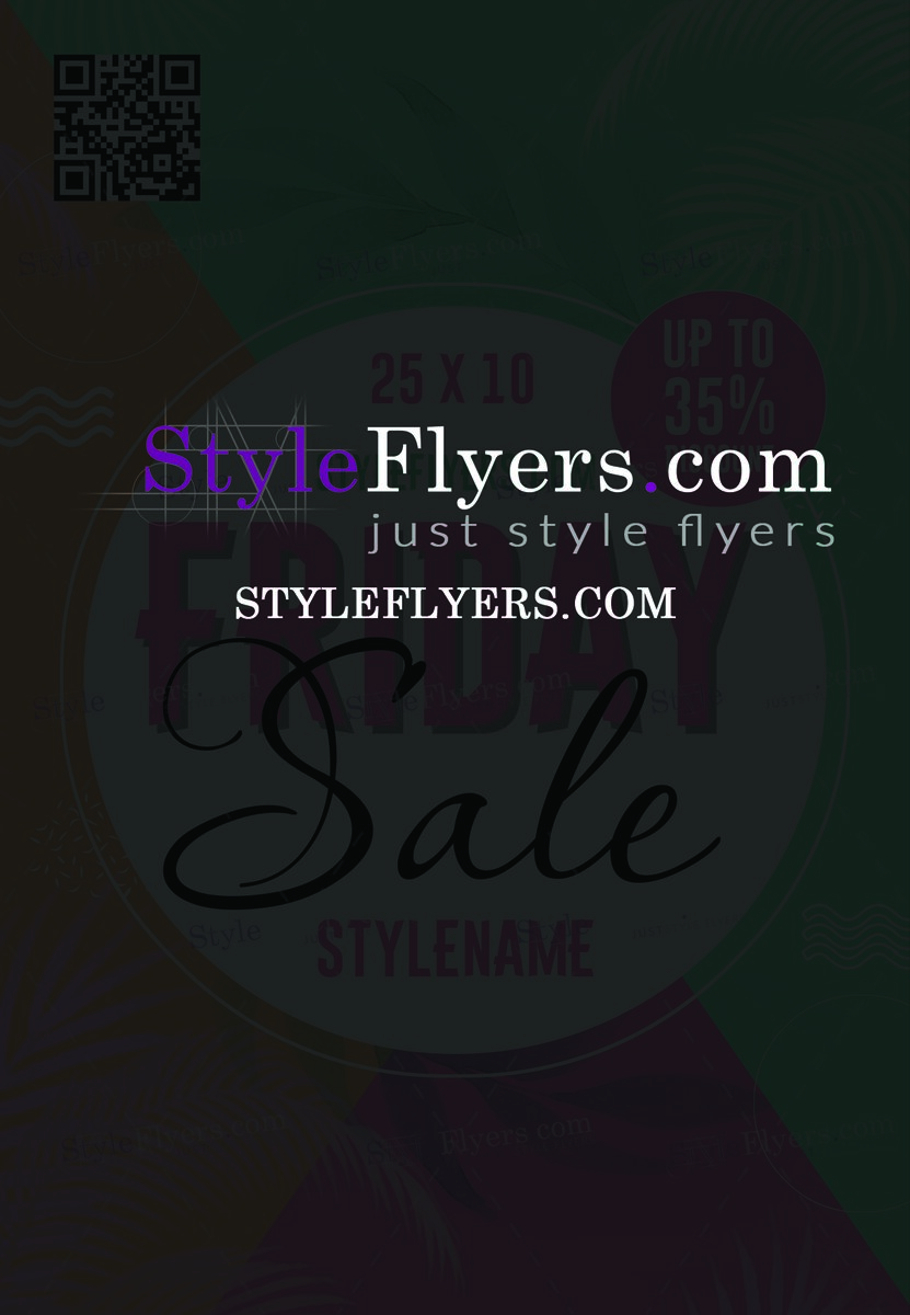 Friday Sale Flyer PSD Flyer Template