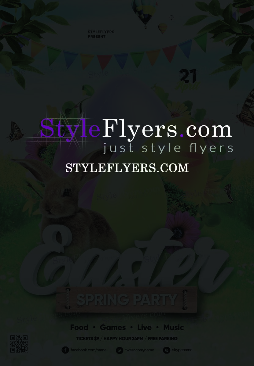 Easter PSD Flyer Template2