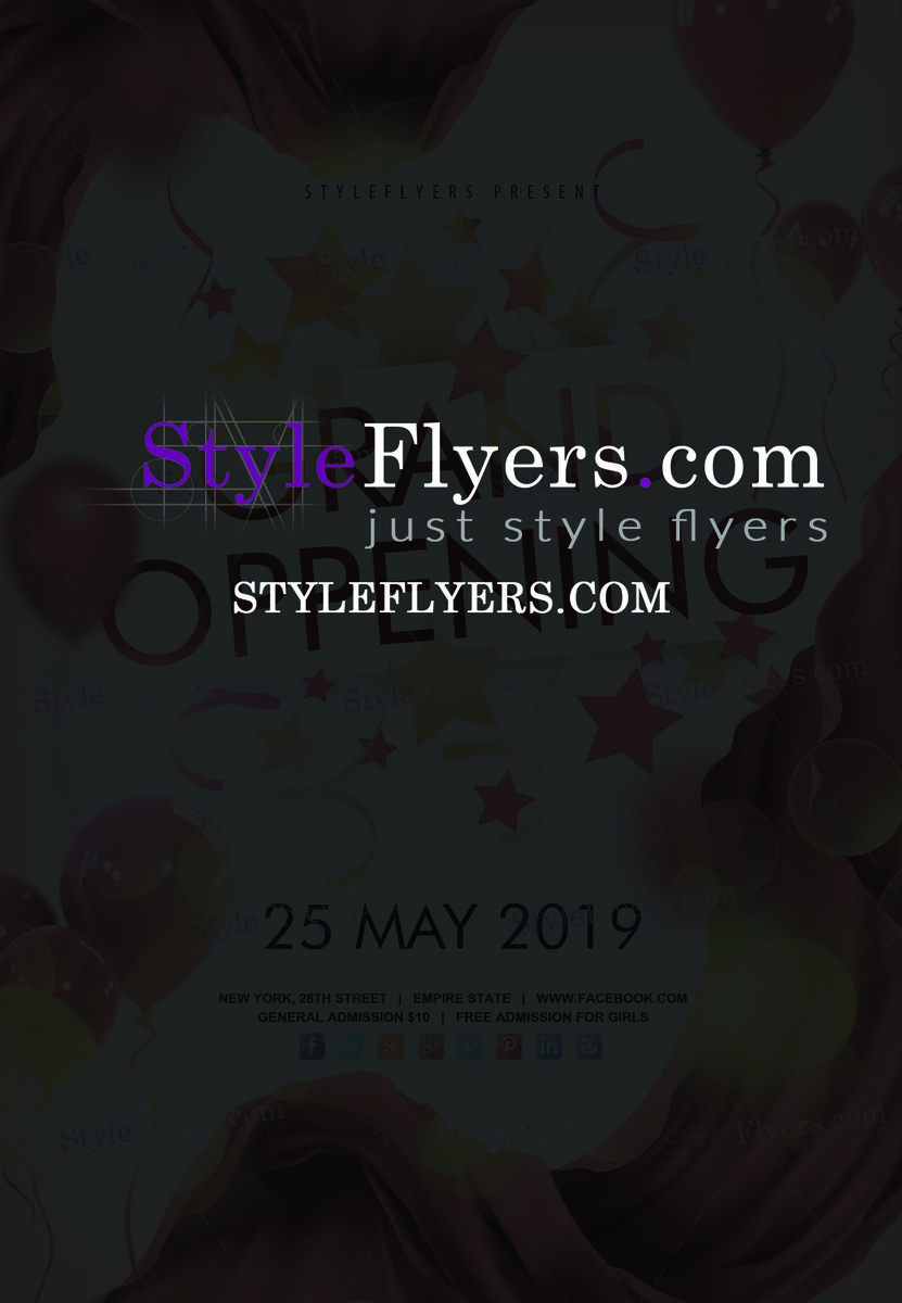 Grand Oppening PSD Flyer Template