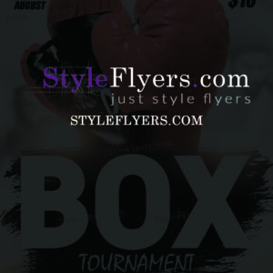 Box Tournament PSD Flyer Template