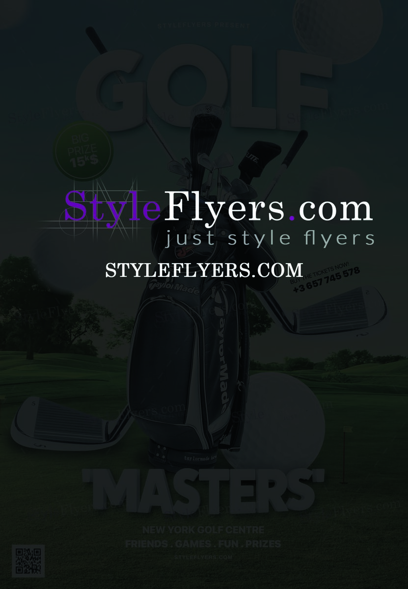 Golf Masters PSD Flyer Template