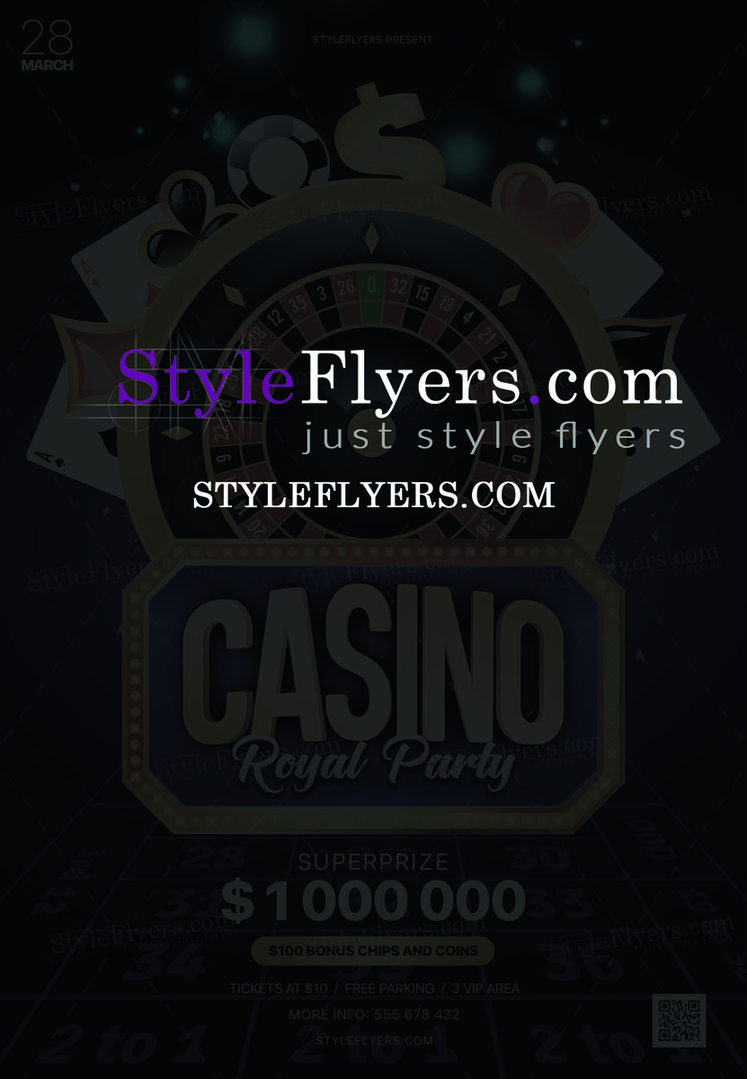 Casino PSD Flyer Template