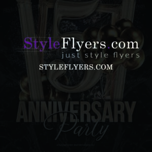 Anniversary PSD Flyer Template