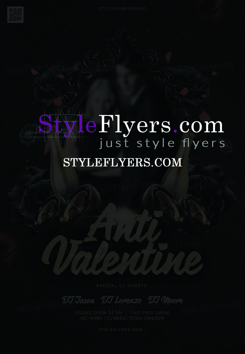 Anti Valentine PSD Flyer Template