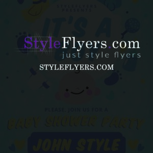 Baby Shower PSD Flyer Template