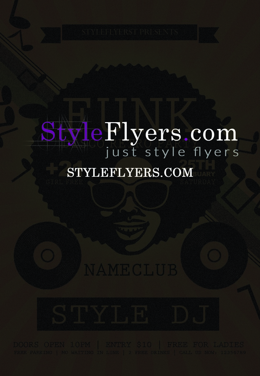 funk PSD Flyer Template